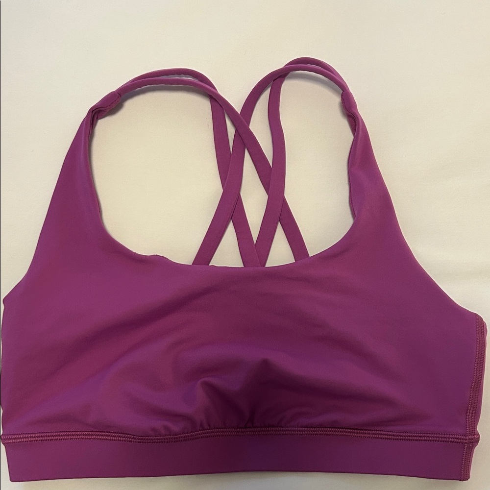 lululemon athletica Magenta Strappy Sports Bra